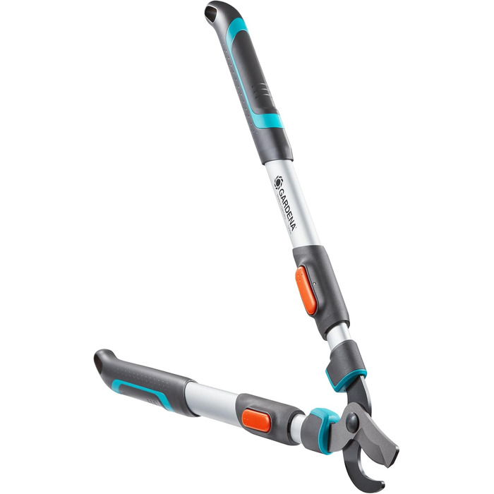 Секатор Gardena TeleCut 650-900 B, телескопічний, байпасний, для свіжої деревини, ергономічні ручки ErgoTec