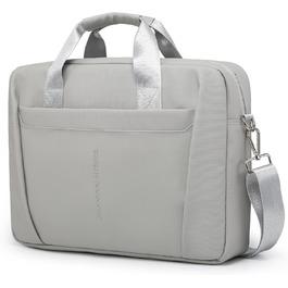 Сумка для ноутбука 15-16 дюймів GAOCHY, сумісна з MacBook Pro 16, Air 15, Aspire 15,6, Vivobook 16/15, Inspiron 15, месенджер із плечовим ременем, сірий шовк
