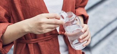 Пляшка для води Kinto, 500 мл, синя, пластикова