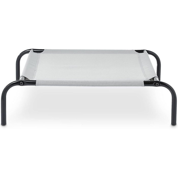 Охолоджуюче підняте ліжко для собак Amazon Basics, сіре, розмір L, 130x80x19 см
