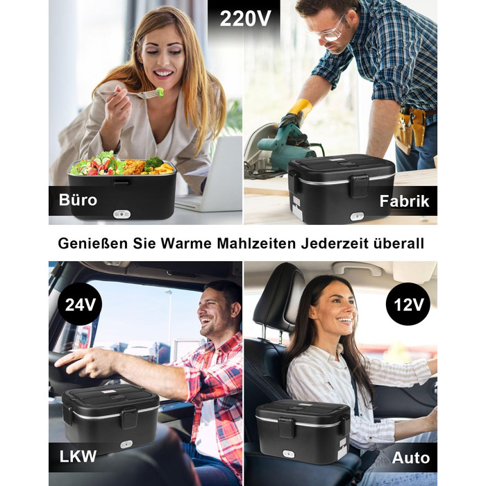 Ланч-бокс електричний AUTOPkio 1,8 л 80 Вт, з підігрівом