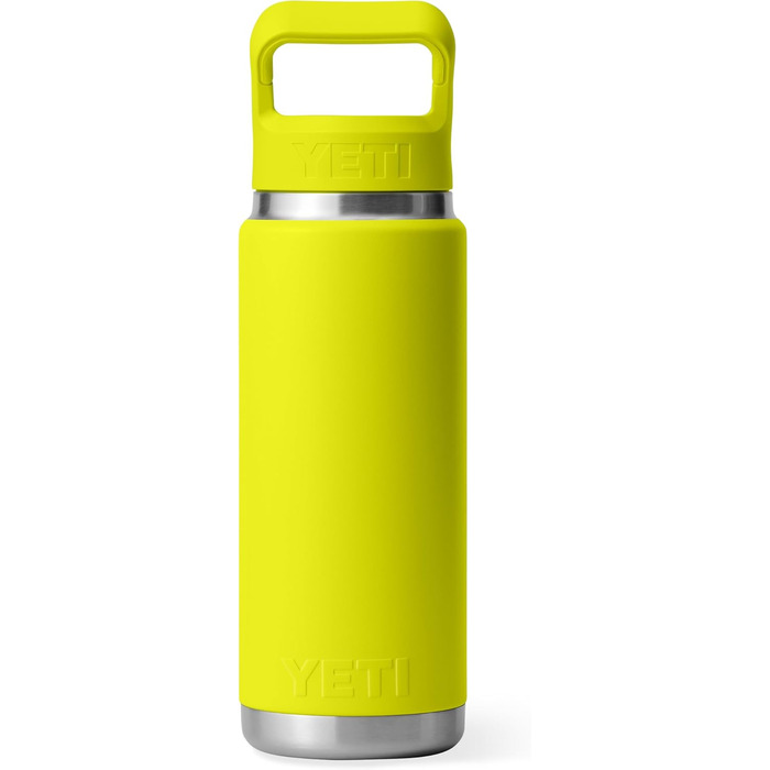 Термобутилка YETI Rambler C із соломинкою, вакуумна сталева, 769 мл, жовта