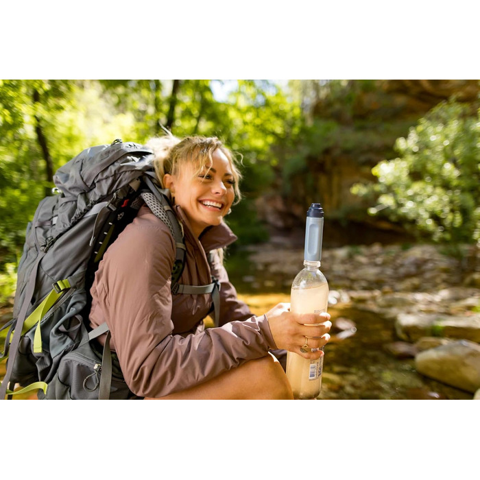 Фільтр для води LifeStraw Peak Solo – персональний соломинковий фільтр для подорожей, кемпінгу, туризму та виживання, видаляє бактерії, паразитів і мікропластик