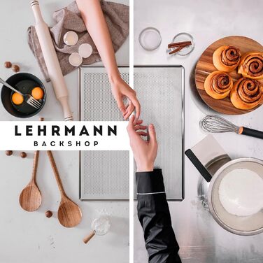 Перфорований лист LEHRMANN 60x40 см для випічки, сумісний з MIWE, WIESHEU, WACHTEL