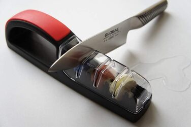 Універсальна точилка MinoSharp 550-BR Plus 3, чорна/червона