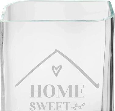 Скляна ваза з гравіюванням Home Sweet Home, персоналізована, подарунок жінці, тюльпанова, ручна робота, Polar-Effekt, Німеччина