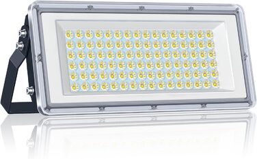 Світлодіодний прожектор YIQIBRO 100W для вулиці, 10000Лм, IP67, холодне біле світло 6500K, для саду, гаража, фабрики, спортмайданчика