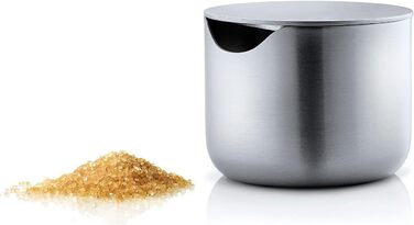 Маслянка та цукорниця Blomus Basic з матової нержавіючої сталі, середній розмір, ідеально для масла, білого та коричневого цукру, стильний дизайн, можна мити в посудомийці