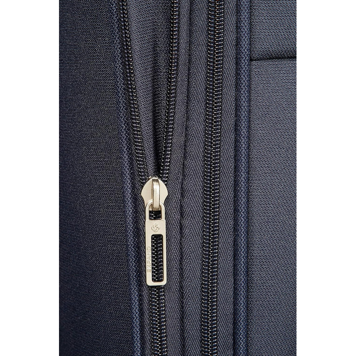 Валіза Samsonite Base Boost Spinner M, розширювана, 66 см, 67,5–73,5 л, чорна/синя, дорожня валіза на 4 колесах