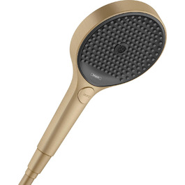 Hansgrohe Rainfinity ручний душ, 3 режими, круглий 130 мм, антикальцій, латунь, бронза