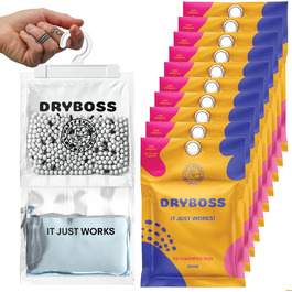 Осушувач повітря для шафи DRYBOSS Pack XL 230 г без електрики, ароматизований, вологопоглинаючий пакет для підвішування, 20 шт.