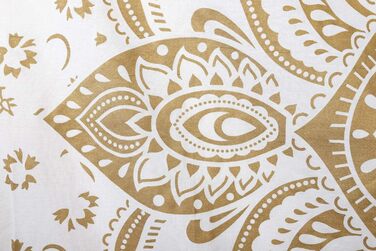 Омбре гобелен Mandala синьо-золотий, багатобарвний, 85x89 дюймів, настінний декор у стилі бохо, гіпі килим, текстиль для дому
