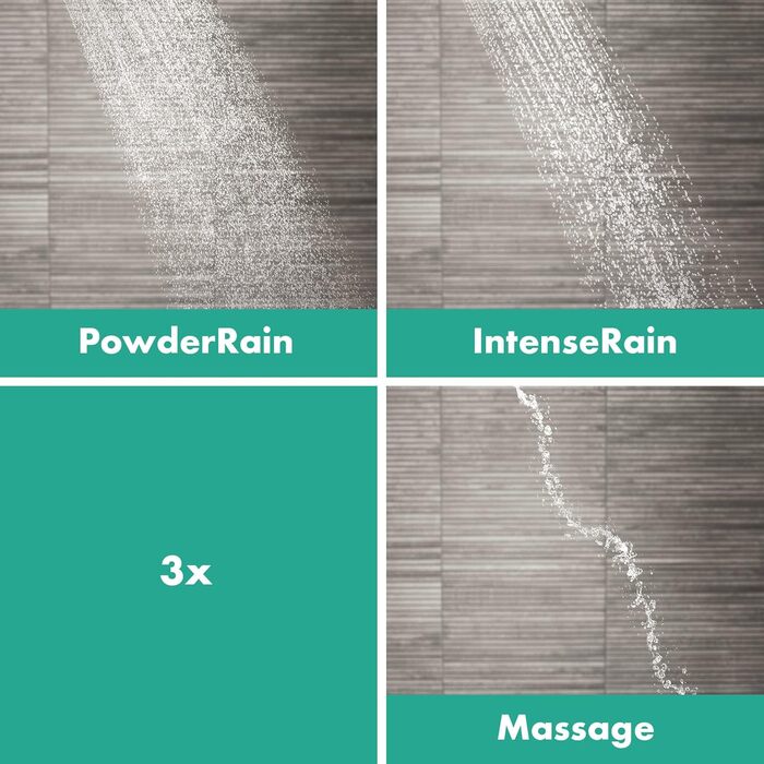Душовий набір hansgrohe Pulsify Select S з лійкою (3 режими, включно з PowderRain), шлангом 1,25 м та тримачем, матовий чорний, 24302670