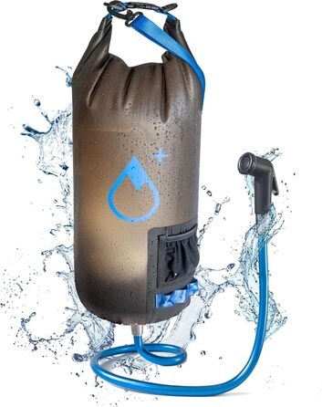 Сонячний душ для кемпінгу, нова модель + водонепроникний drybag