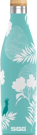 Термос-пляшка SIGG Meridian 0,5 л, нержавіюча сталь, герметична, подвійні стінки, бамбукова кришка, без BPA, для води, Sumatra Birds