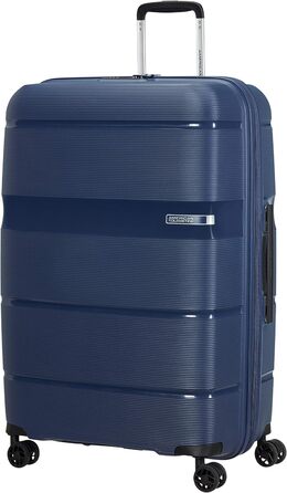 Валіза American Tourister Linex Spinner L, 76 см, 102 л, синя, на 4 колесах