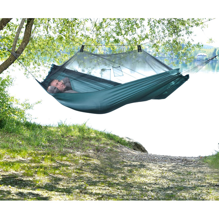 Легка гамак AMAZONAS Moskito Traveller з москітною сіткою, 220x140 см, до 150 кг