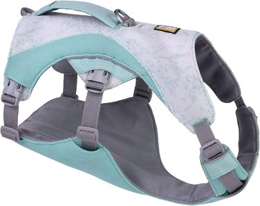 RUFFWEAR Swamp Cooler — охолоджувальна шлейка для собак, регульована, легка, з ручкою, для бігу та прогулянок, 2 отвори для повідка, для великих порід (81-107 см), колір Sage Green, розмір X-Small