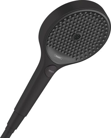 Hansgrohe Rainfinity – ручний душ із 3 режимами, кругла лійка 130 мм, антикальцієва система, матовий чорний колір