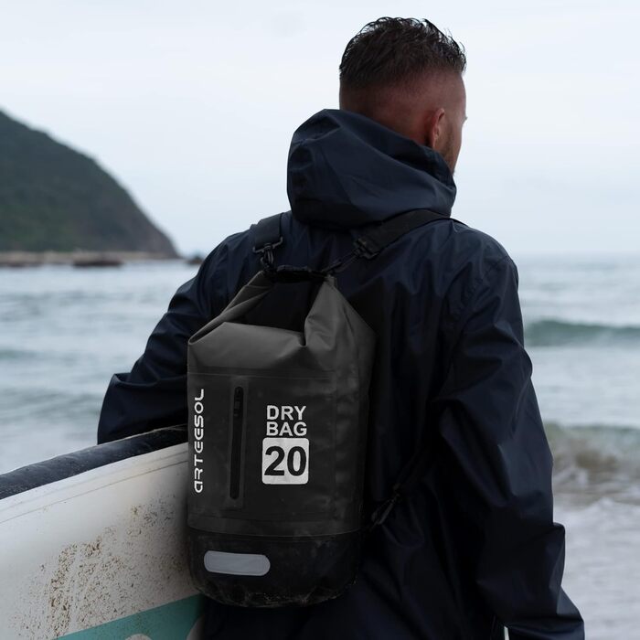 Водонепроникний герметичний мішок Dry Bag 5/10/20/30 л для каякінгу, човна, риболовлі, рафтингу, плавання, сноубордингу, з регульованим ременем