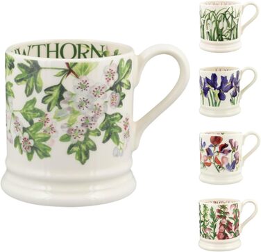 Велика керамічна чашка Emma Bridgewater Hawthron Tree 1/2 Pint – для кави, чаю, капучино, латте, подарункова чашка зі стонгверу