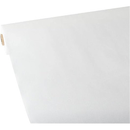 Паперова скатертина-рулон Papstar Soft Selection, біла, 25x1.18 м, з нетканого матеріалу, водостійка, 100% перероблювана, для дому та свят