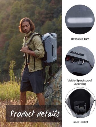 Водонепроникний рюкзак IDRYBAG Dry Bag 20/30/40 л для подорожей, плавання, каякінгу, чоловіків, туристичний гермомішок