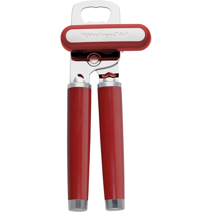 Кухонний відкривачка KitchenAid для консервів і пляшок, класичний, багатоцільовий, червоний Empire