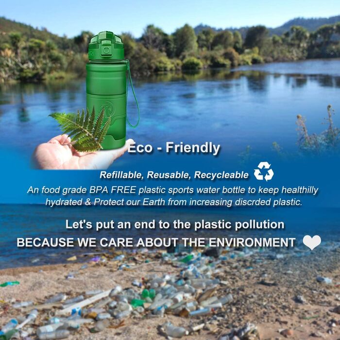 Дитяча спортивна пляшка для води ZORRI 503 мл, BPA-free, тритан, з фільтром, багаторазова, темно-синя
