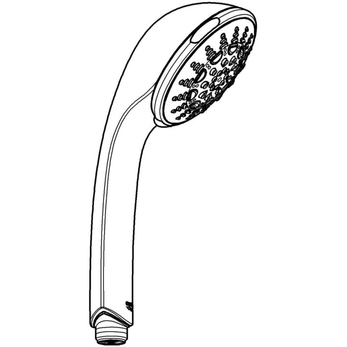 Ручний душ GROHE Relexa 100 Five, 5 режимів, антикальцієва система, хром