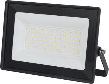 LED прожектор 50Вт для вулиці, 5000Лм, 72 LED, IP65, холодне біле світло 6500K, 230В, водонепроникний, для гаража та саду, чорний, 2 шт.