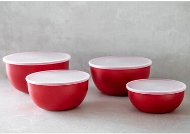 Набір мисок для змішування KitchenAid з 3 шт. , Empire Red, штабельовані