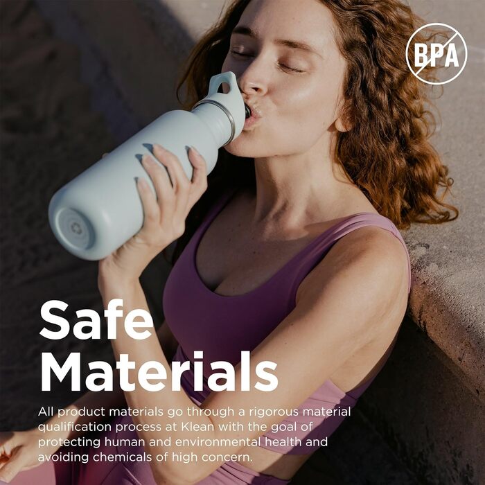 Пляшка для води Klean Kanteen Classic Narrow 532 мл, пастельно-бірюзова, нержавіюча сталь