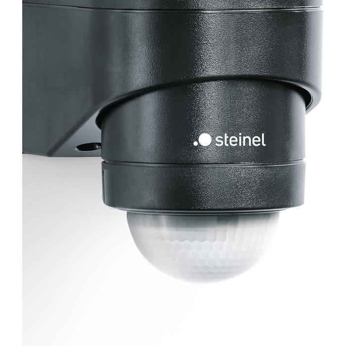 Світлодіодний вуличний прожектор Steinel LS 150 S з датчиком руху 240°, 14,7 Вт, 1375 лм, 4000K, чорний, регульований, дальність до 12 м