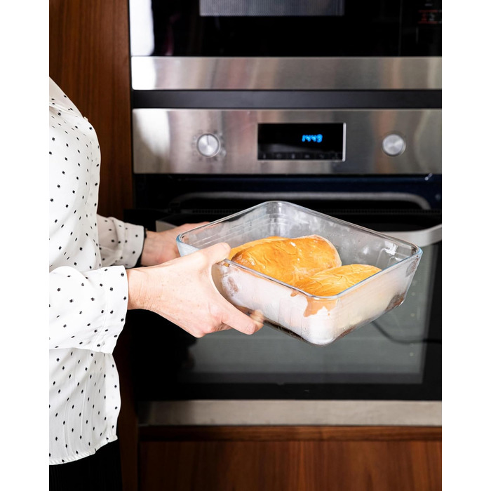 Набір скляних форм Pyrex Cook & Freeze з герметичними кришками (0,8 л, 1,5 л, 2,6 л, 4 л), для заморожування, без BPA