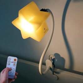 Світильник LED у вигляді зірки, нічник для немовлят — лампа для годування біля ліжка, приліжковий світильник, настільна лампа для читання та аксесуар для спальні