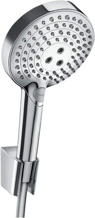 Душова лійка hansgrohe Raindance Select S 120, 3 режими, PowderRain, білий/хром, з тримачем і шлангом 1,6 м