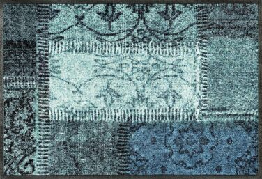 Килимок для підлоги wash+dry Vintage Patches, поліамід, зелений, 50x75 см