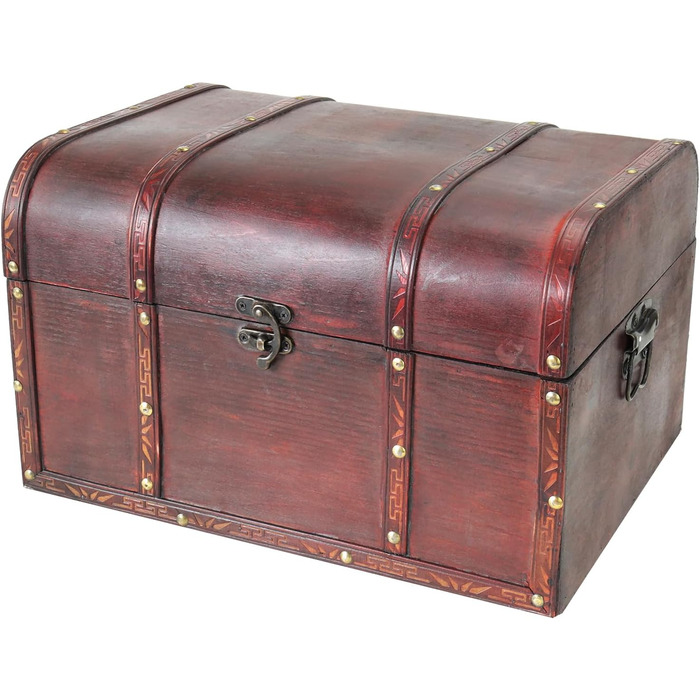 Велика дерев'яна скриня HMF 6406-140, 40x30x25 см, Португалія