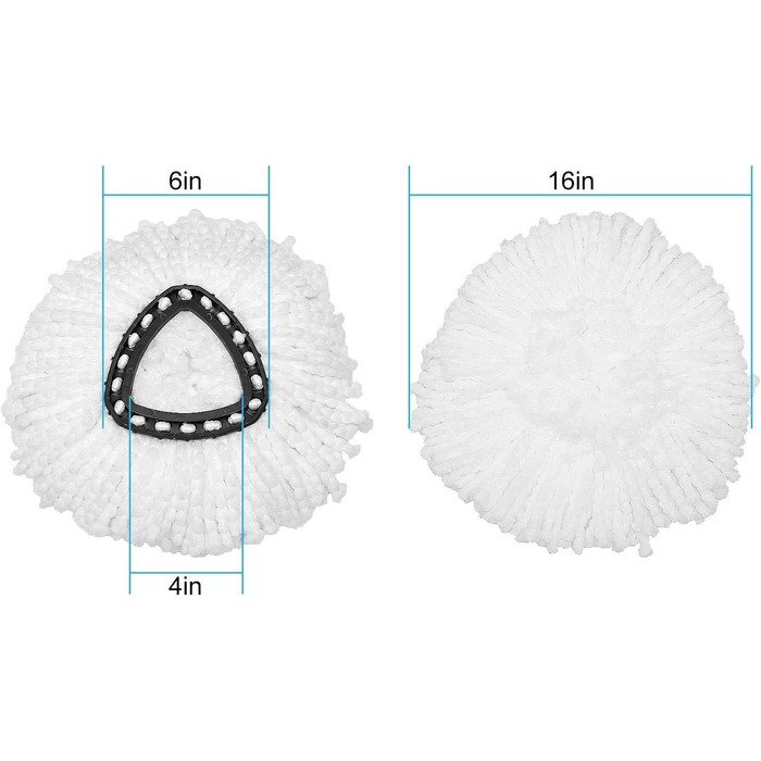 12 шт. змінних насадок для швабри O-Cedar Spin Mop, мікрофібра, легке очищення, 360° обертання, підходить для всіх твердих підлог