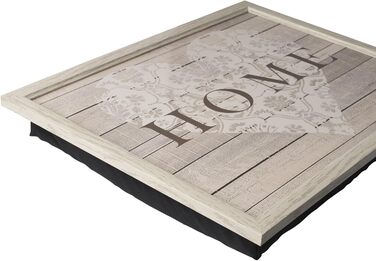 Піднос на коліна з м'якою подушкою Creative Tops Everyday-Home, 44x34 см, сірий