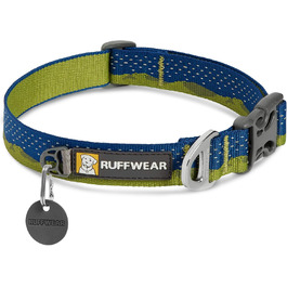 Нашийник для собак RUFFWEAR Crag, світловідбивний, зручний, для щоденного використання, зелений, 51–66 см