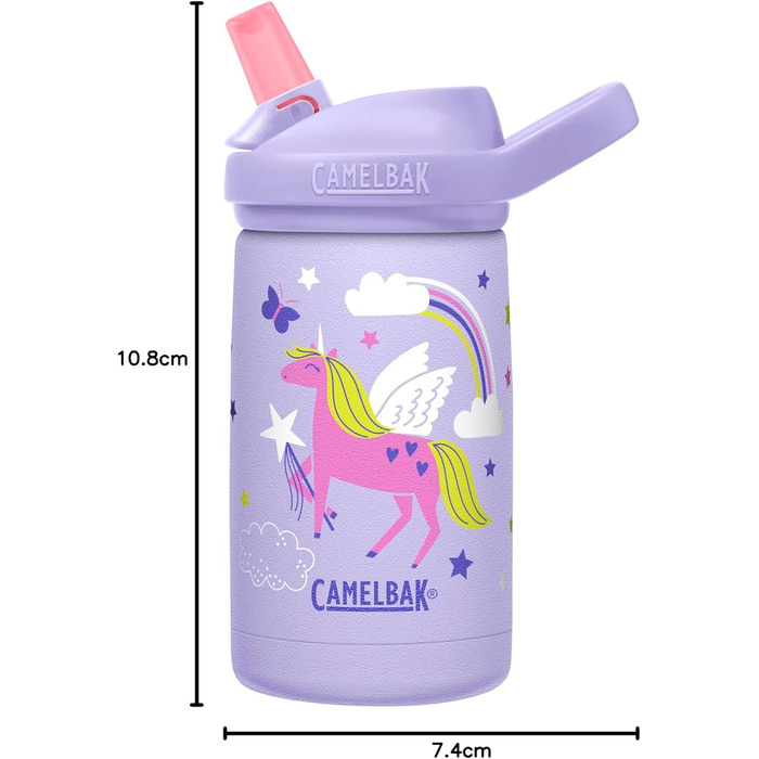 Дитяча вакуумна пляшка CAMELBAK Eddy+ 350 мл з нержавіючої сталі, магічні єдинороги