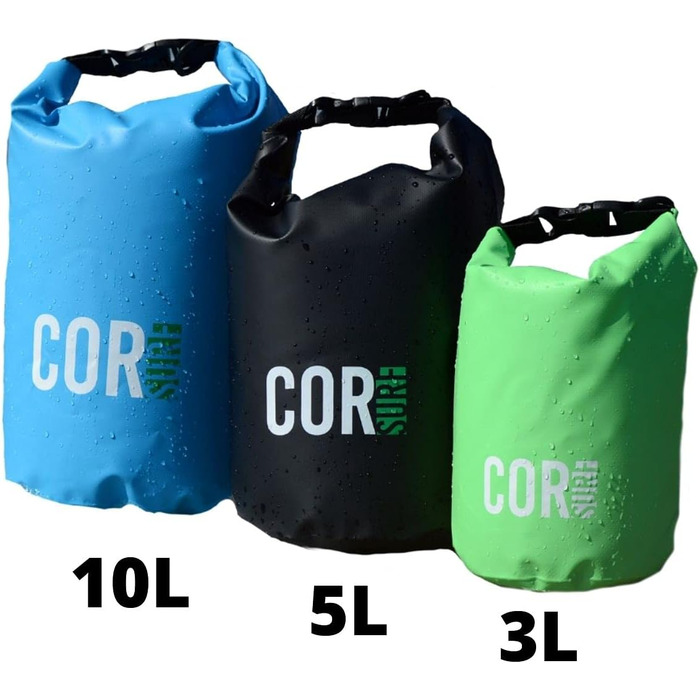 Водонепроникний плаваючий гермомішок COR Surf Drybag 3/5/10/15 л з роликовою застібкою для каякінгу, човна, рафтингу, плавання, риболовлі, кемпінгу та пляжу