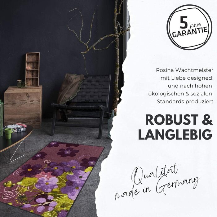 Килимок для підлоги Salonloewe Rosina Wachtmeister Serafino & Friends 50x75 см, вхідний, миючий, для дому, з котами, кольоровий