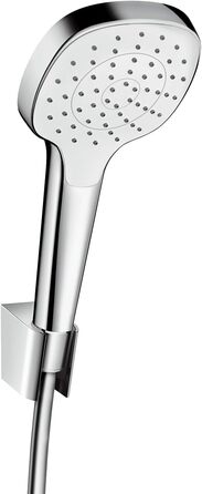 Душова лійка hansgrohe Croma Select E, 3 режими, біло-хром, з тримачем