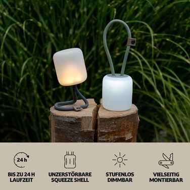 Димерована кемпінгова LED-лампа Campo Libre LENI, гнучка, підвісна, настільна, акумуляторна, для балкона, кемпінгу та вулиці