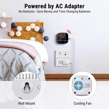 WiFi термометр-гігрометр ThermoPro TP90 з додатком, розумний бездротовий датчик температури та вологості з історією вимірювань, акумуляторний