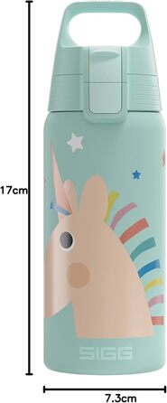 Дитяча термобутилка SIGG Shield Therm ONE 0,5 л, ізольована, для газованих напоїв, герметична, легка, BPA-free