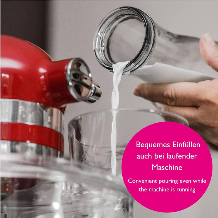 Захисний кожух Profi-Spritzschutz Kitty 'Zuhälter' для KitchenAid 4,3-4,8 л, сумісний з металевими, скляними, керамічними та дерев'яними чашами
